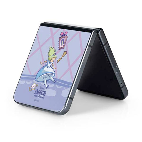 Disney Alice in Wonderland Falling down the Rabbit Hole Galaxy Z Flip5 5G Skin