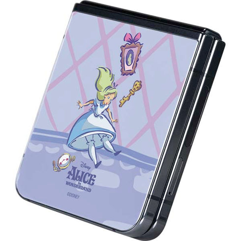 Disney Alice in Wonderland Falling down the Rabbit Hole Galaxy Z Flip5 5G Skin