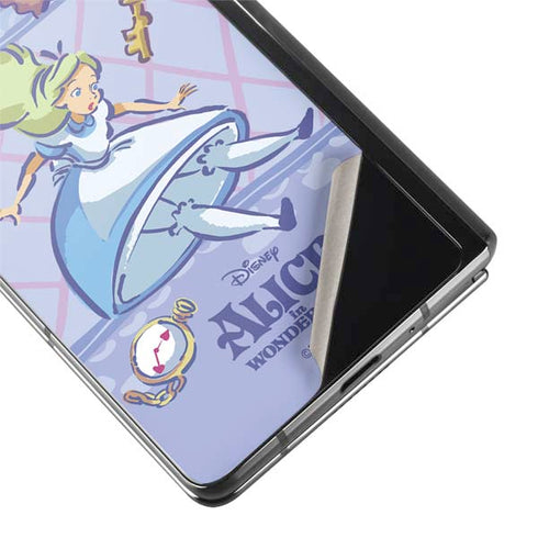 Disney Alice in Wonderland Falling down the Rabbit Hole Galaxy Z Fold2 5G Skin