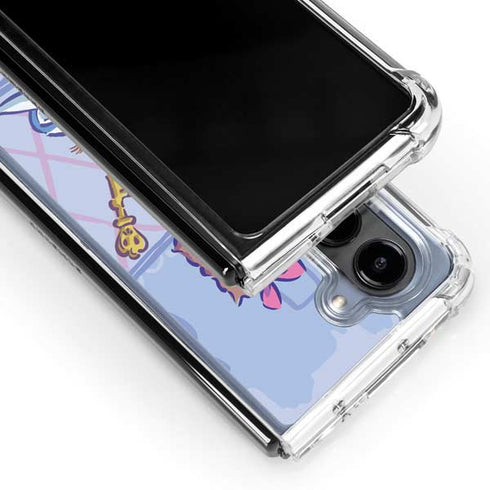 Disney Alice in Wonderland Falling down the Rabbit Hole Galaxy Z Fold5 5G Clear Case