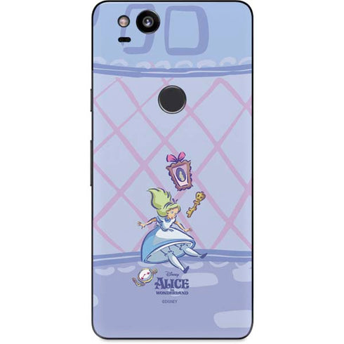 Disney Alice in Wonderland Falling down the Rabbit Hole Google Pixel 2 Skin