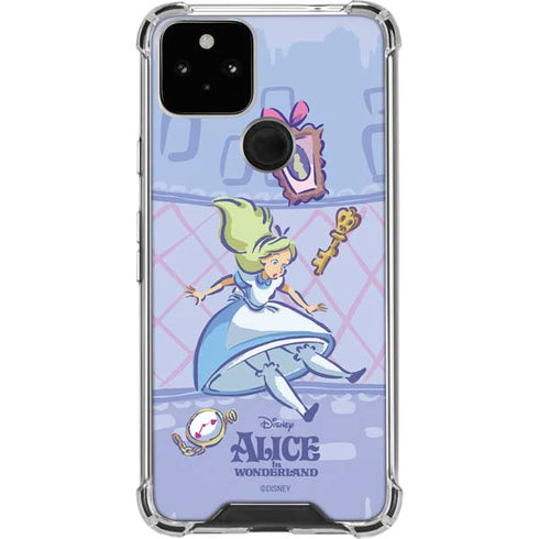 Disney Alice in Wonderland Falling down the Rabbit Hole Google Pixel 5 Clear Case