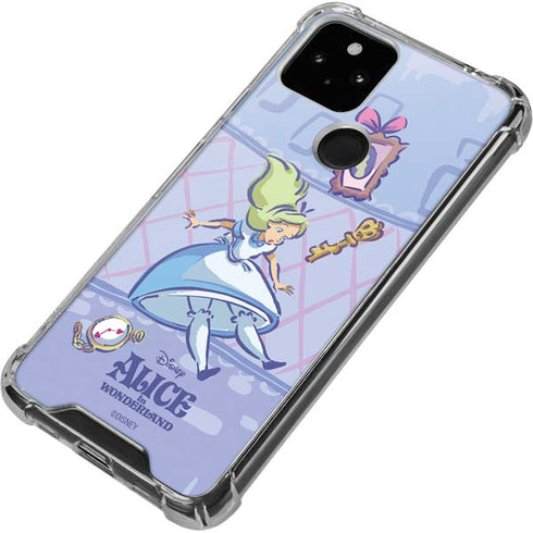 Disney Alice in Wonderland Falling down the Rabbit Hole Google Pixel 5 Clear Case