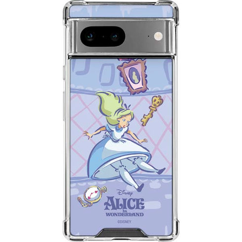 Disney Alice in Wonderland Falling down the Rabbit Hole Google Pixel 8 Clear Case