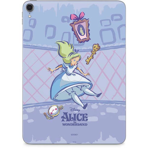 Disney Alice in Wonderland Falling down the Rabbit Hole Apple iPad Pro Skin