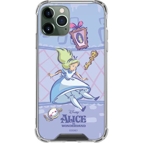 Disney Alice in Wonderland Falling down the Rabbit Hole iPhone 11 Pro Max Clear Case