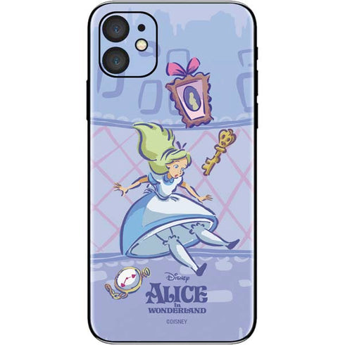 Disney Alice in Wonderland Falling down the Rabbit Hole iPhone 11 Skin