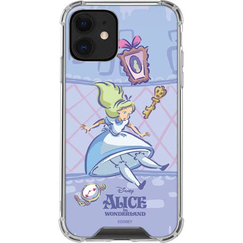 Disney Alice in Wonderland Falling down the Rabbit Hole iPhone 12 Clear Case