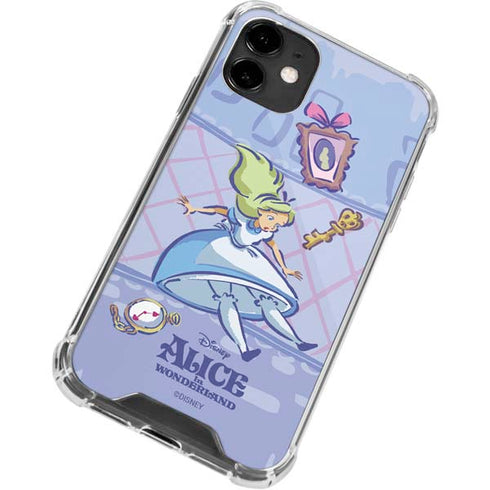 Disney Alice in Wonderland Falling down the Rabbit Hole iPhone 12 Clear Case