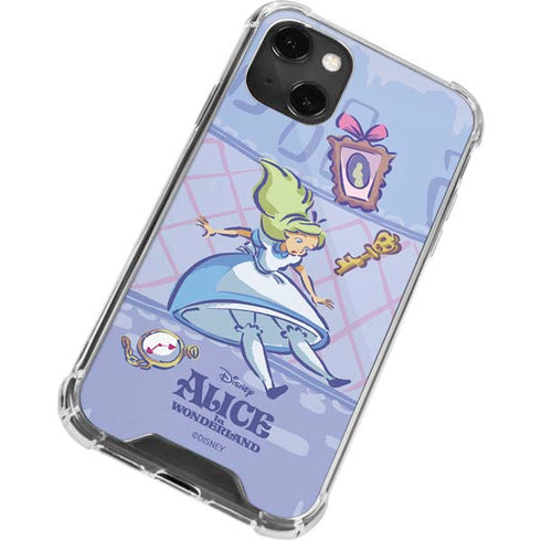 Disney Alice in Wonderland Falling down the Rabbit Hole iPhone 13 Mini Clear Case