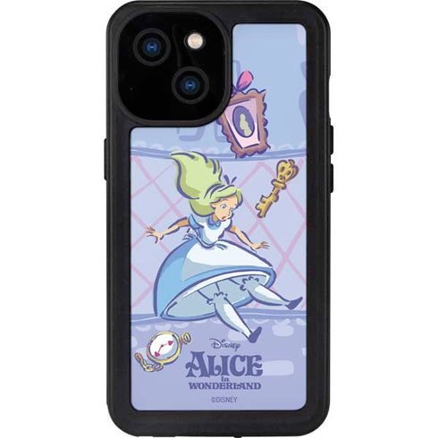 Disney Alice in Wonderland Falling down the Rabbit Hole iPhone 13 Mini Waterproof Case