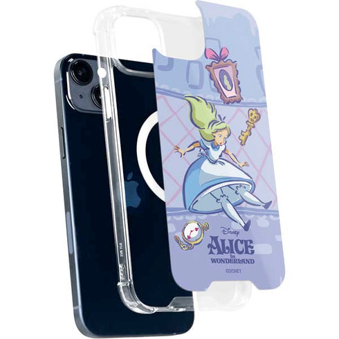 Disney Alice in Wonderland Falling down the Rabbit Hole iPhone 15 MagSafe Case