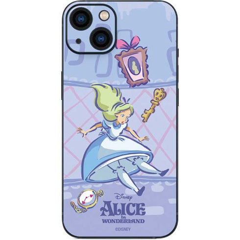 Disney Alice in Wonderland Falling down the Rabbit Hole iPhone 14 Plus Skin