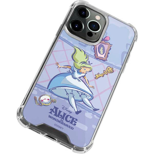Disney Alice in Wonderland Falling down the Rabbit Hole iPhone 14 Pro Max Clear Case