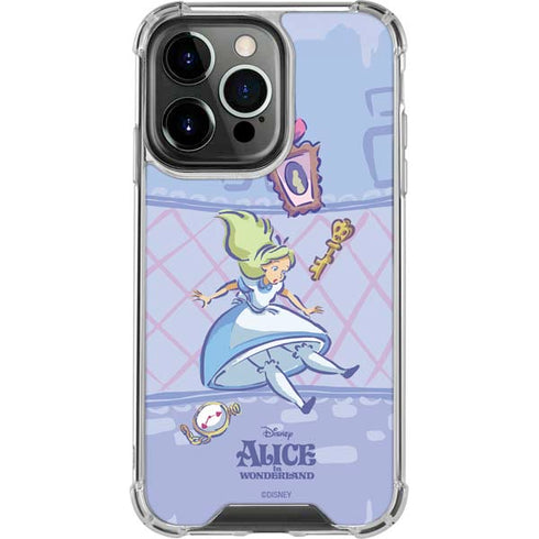 Disney Alice in Wonderland Falling down the Rabbit Hole iPhone 15 Pro Max Clear Case