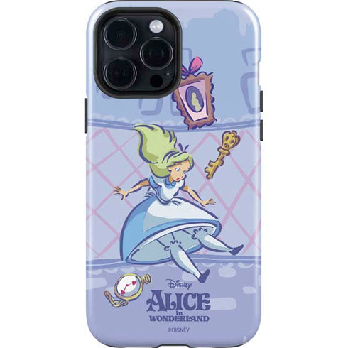 Disney Alice in Wonderland Falling down the Rabbit Hole iPhone 15 Pro Max Impact Case