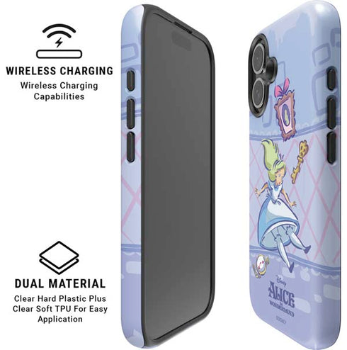 Disney Alice in Wonderland Falling down the Rabbit Hole iPhone 16 Magsafe Impact Case