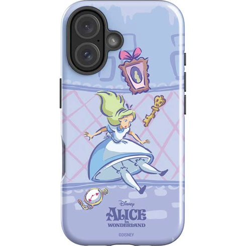 Disney Alice in Wonderland Falling down the Rabbit Hole iPhone 16 Plus Impact Case