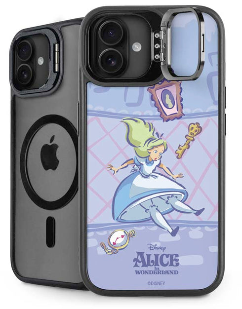 Disney Alice in Wonderland Falling down the Rabbit Hole iPhone 16 Plus Kickstand Case
