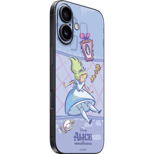 Disney Alice in Wonderland Falling down the Rabbit Hole iPhone 16 Plus Skin