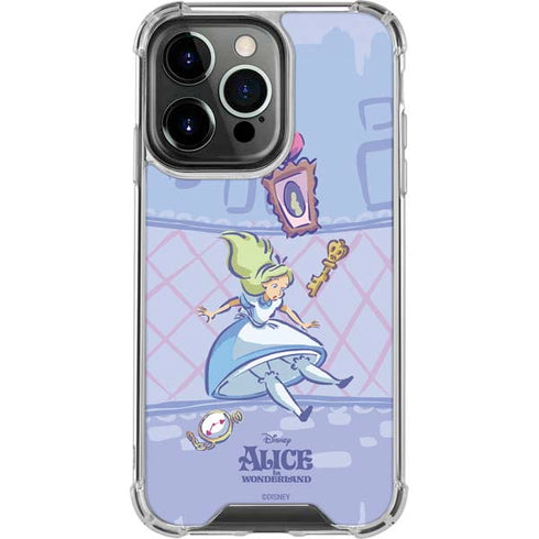 Disney Alice in Wonderland Falling down the Rabbit Hole iPhone 16 Pro Clear Case