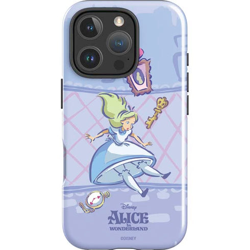 Disney Alice in Wonderland Falling down the Rabbit Hole iPhone 16 Pro Impact Case