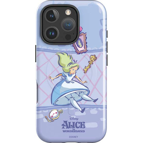 Disney Alice in Wonderland Falling down the Rabbit Hole iPhone 16 Pro Magsafe Impact Case