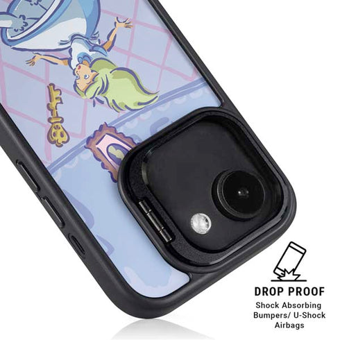 Disney Alice in Wonderland Falling down the Rabbit Hole iPhone 16e Kickstand Case