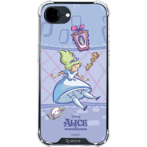 Disney Alice in Wonderland Falling down the Rabbit Hole iPhone 16e Clear Case
