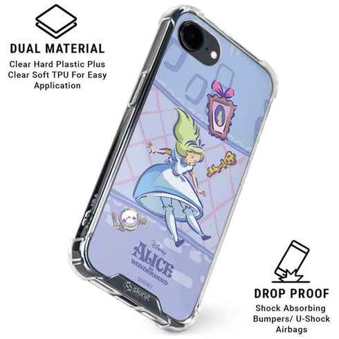 Disney Alice in Wonderland Falling down the Rabbit Hole iPhone 16e Clear Case