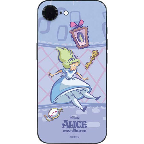 Disney Alice in Wonderland Falling down the Rabbit Hole iPhone 16e Skin