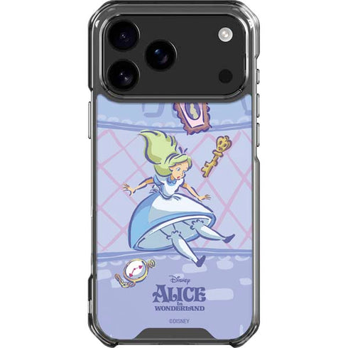 Disney Alice in Wonderland Falling down the Rabbit Hole iPhone 18 Pro Max Clear Case