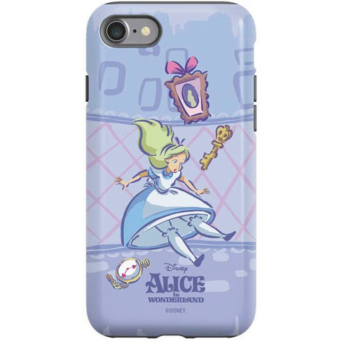 Disney Alice in Wonderland Falling down the Rabbit Hole iPhone SE (2nd & 3rd Gen) Pro Case