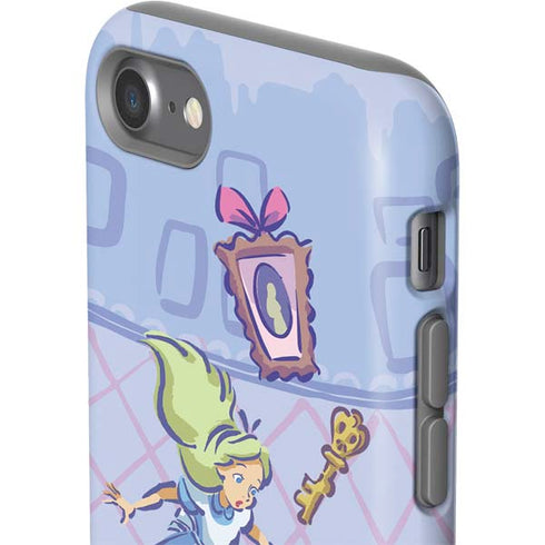 Disney Alice in Wonderland Falling down the Rabbit Hole iPhone SE (2nd & 3rd Gen) Pro Case