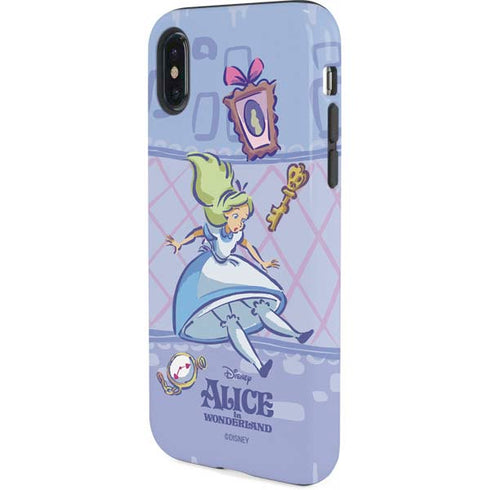 Disney Alice in Wonderland Falling down the Rabbit Hole iPhone X Pro Case