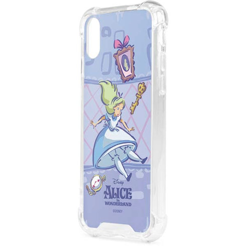 Disney Alice in Wonderland Falling down the Rabbit Hole iPhone XS Clear Case