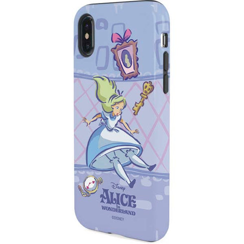 Disney Alice in Wonderland Falling down the Rabbit Hole iPhone XS Pro Case