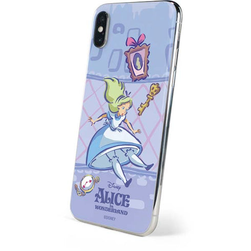 Disney Alice in Wonderland Falling down the Rabbit Hole iPhone XS Skin