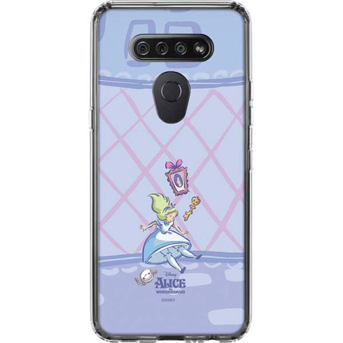 Disney Alice in Wonderland Falling down the Rabbit Hole LG K51/Q51 Clear Case