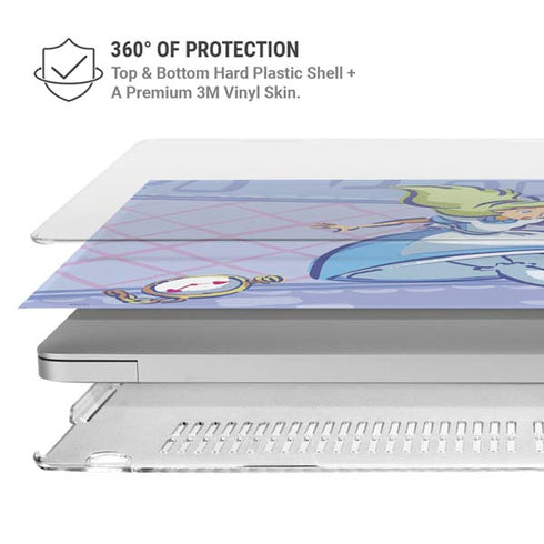 Disney Alice in Wonderland Falling down the Rabbit Hole MacBook Pro 13in (2020) Case plus Skin