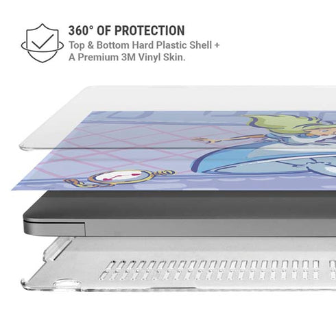 Disney Alice in Wonderland Falling down the Rabbit Hole MacBook Pro 14in (2021-24) Case plus Skin