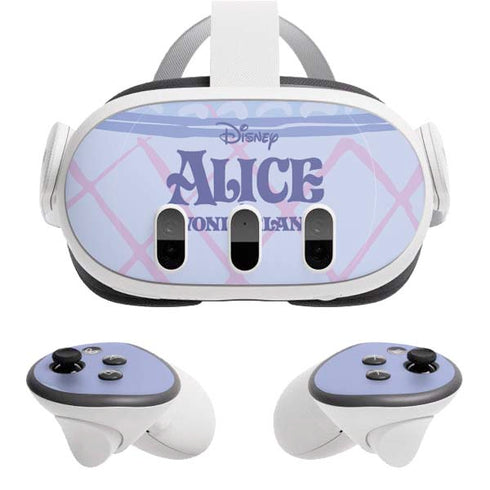 Disney Alice in Wonderland Falling down the Rabbit Hole Meta Quest 3 Skin
