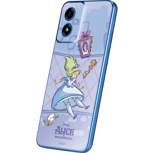 Disney Alice in Wonderland Falling down the Rabbit Hole Moto G Play 4G (2024) Skin