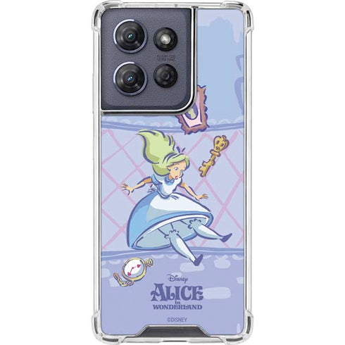 Disney Alice in Wonderland Falling down the Rabbit Hole Moto G Play 5G (2025) Clear Case
