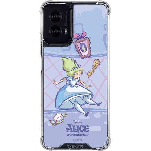 Disney Alice in Wonderland Falling down the Rabbit Hole Moto G Power 5G (2024) Clear Case