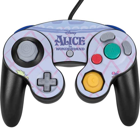 Disney Alice in Wonderland Falling down the Rabbit Hole Nintendo GameCube Controller Skin