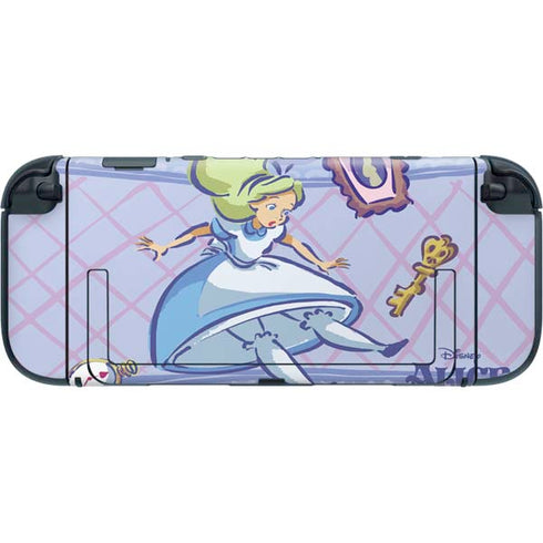 Disney Alice in Wonderland Falling down the Rabbit Hole Nintendo Switch 2 (2025) with Joy-Con Skin