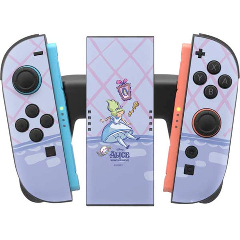 Disney Alice in Wonderland Falling down the Rabbit Hole Nintendo Switch 2 (2025) Joy-Con Controller Skin