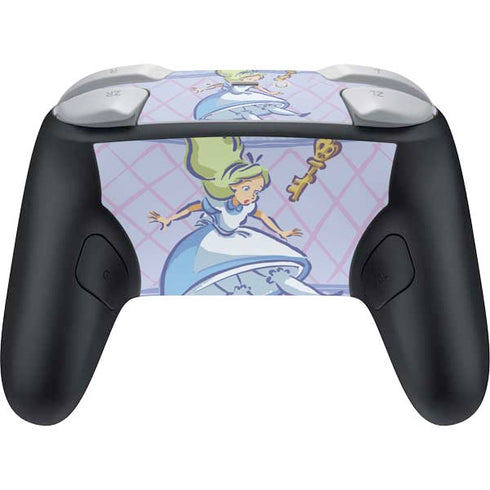 Disney Alice in Wonderland Falling down the Rabbit Hole Nintendo Switch 2 (2025) Pro Controller Skin