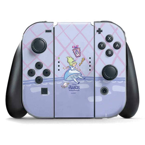 Disney Alice in Wonderland Falling down the Rabbit Hole Nintendo Switch (2017-2021) Joy-Con Controller Skin
